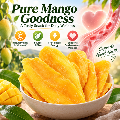 Premium Dried Mango Slices — Naturally Sweet, Nutrient-Rich & Heart-Conscious-HJY
