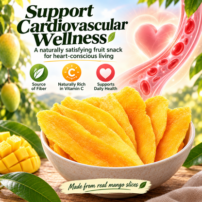 Premium Dried Mango Slices — Naturally Sweet, Nutrient-Rich & Heart-Conscious-HJY