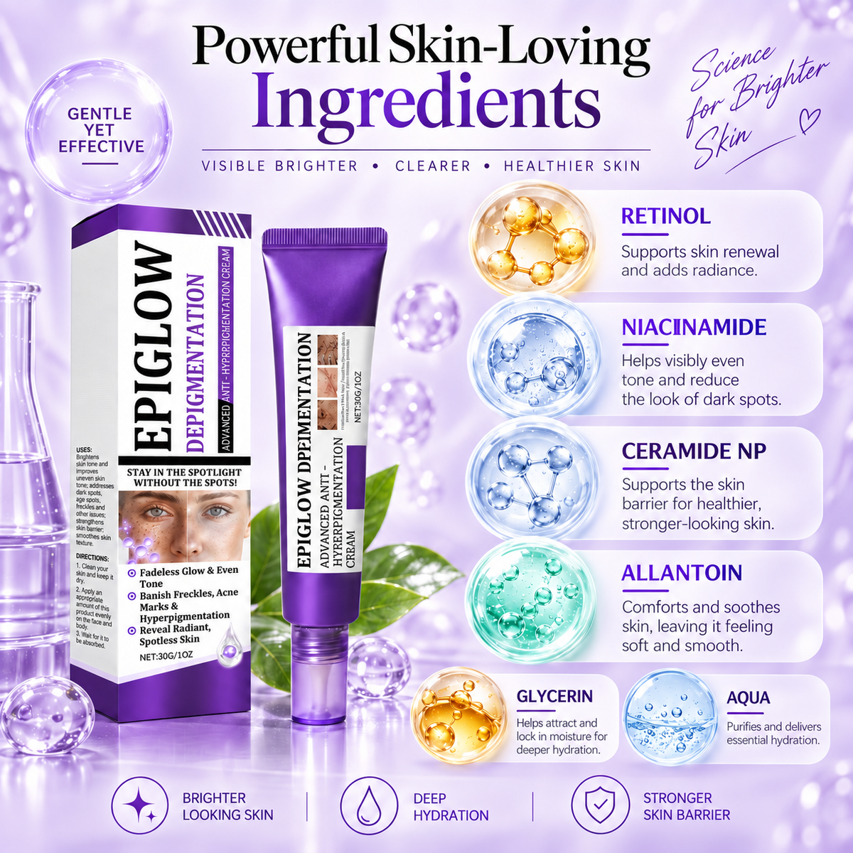 Advanced Anti-Hyperpigmentation Cream – Fade Dark Spots & Reveal Brighter, More Even-Looking Skin-HJY