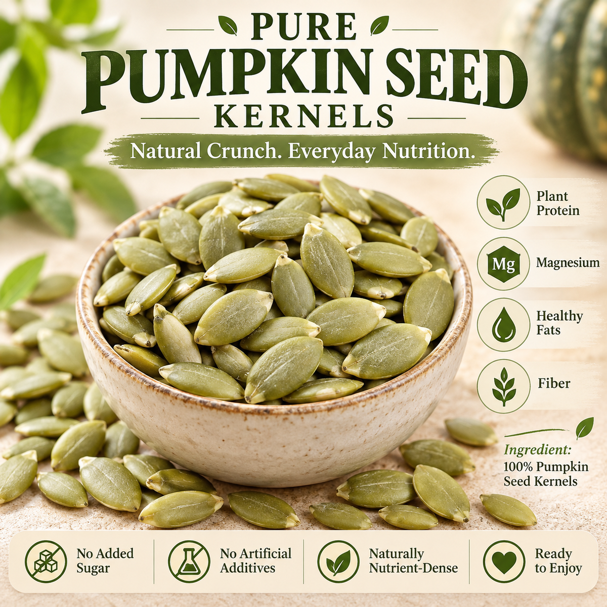 Premium Pumpkin Seed Kernels — Pure Plant Nutrition for Everyday Wellness-BFH
