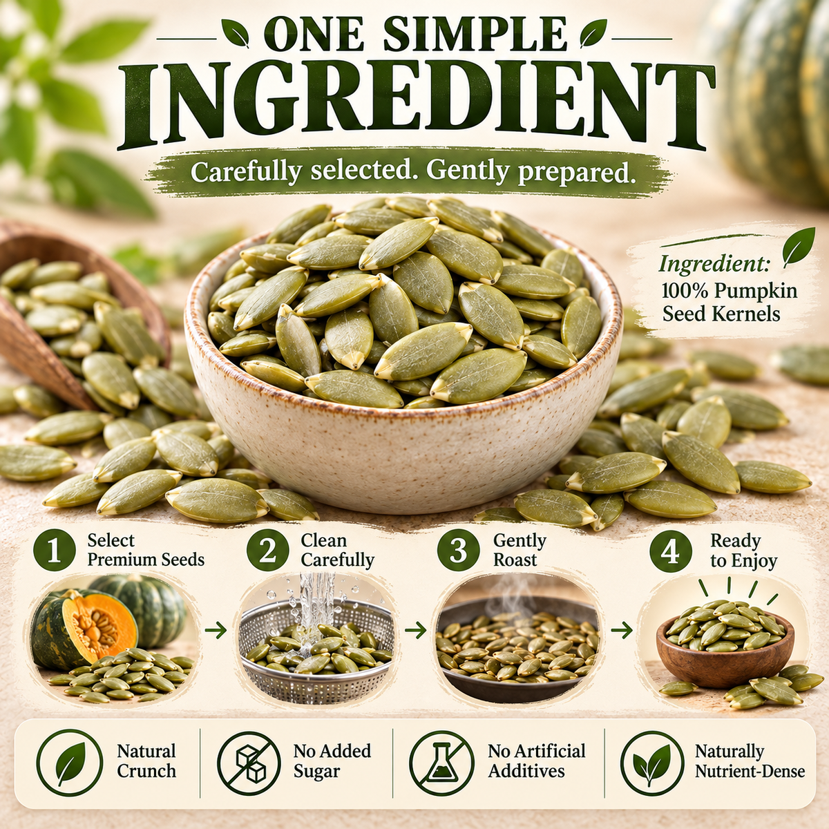 Premium Pumpkin Seed Kernels — Pure Plant Nutrition for Everyday Wellness-BFH