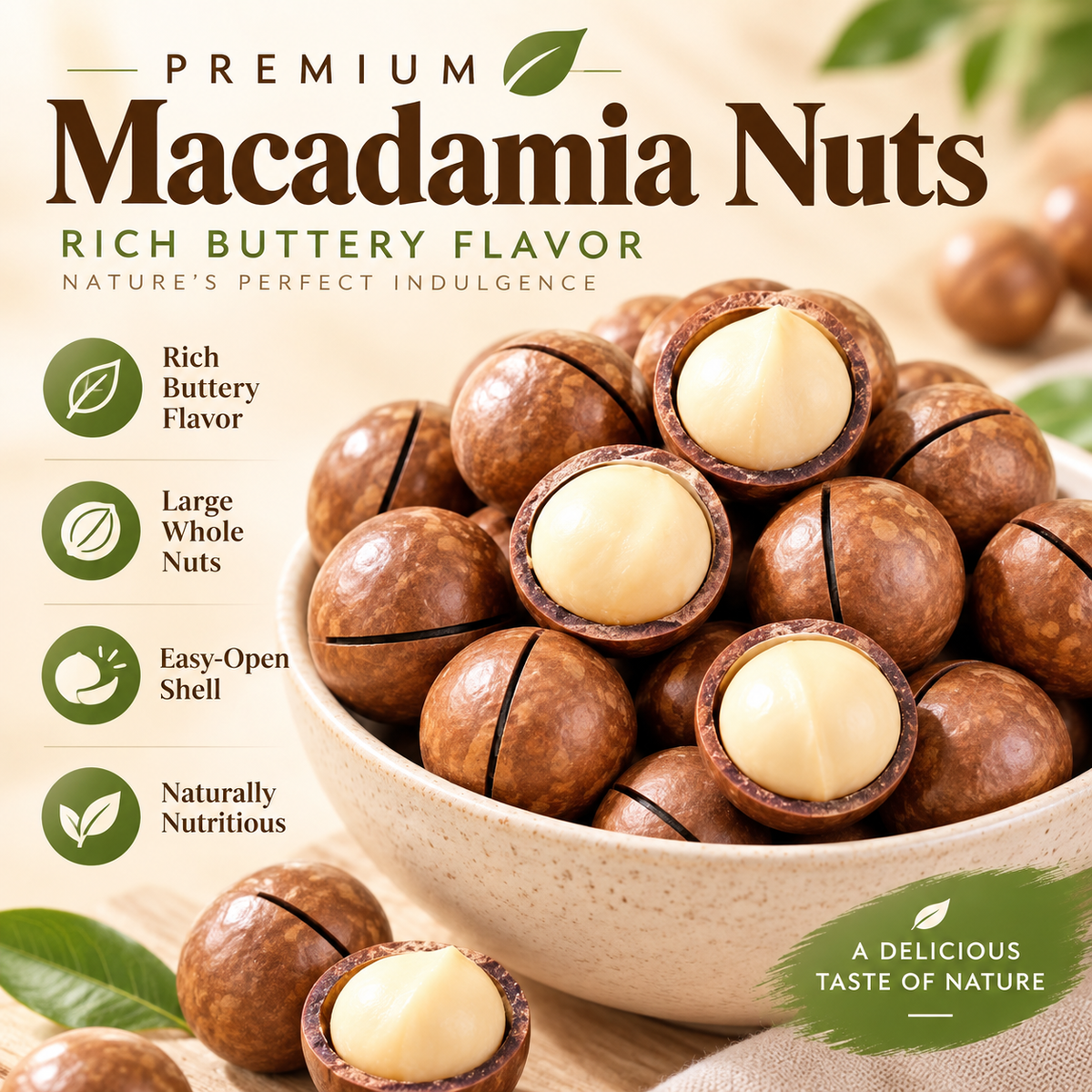 Premium Macadamia Nuts - From Nature’s Finest Orchards to Your Everyday Wellness-BFH
