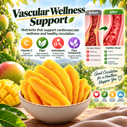Premium Dried Mango Slices — Naturally Sweet, Nutrient-Rich & Heart-Conscious-HJY